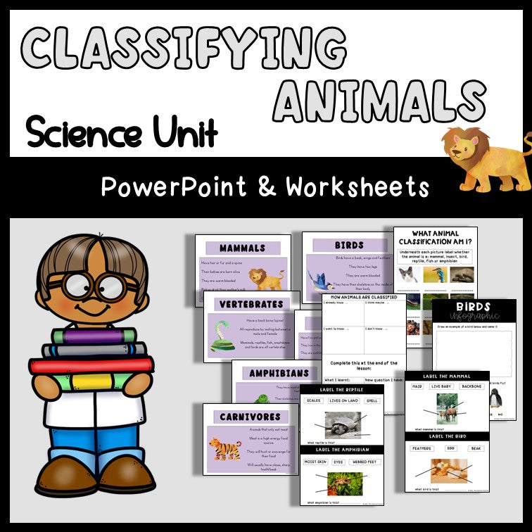 Animals Including Humans | Classifying Animals Lesson Pack | Science PowerPoint and Worksheets | Year 1